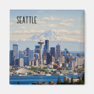 Aimant Seattle Washington Mt Rainier