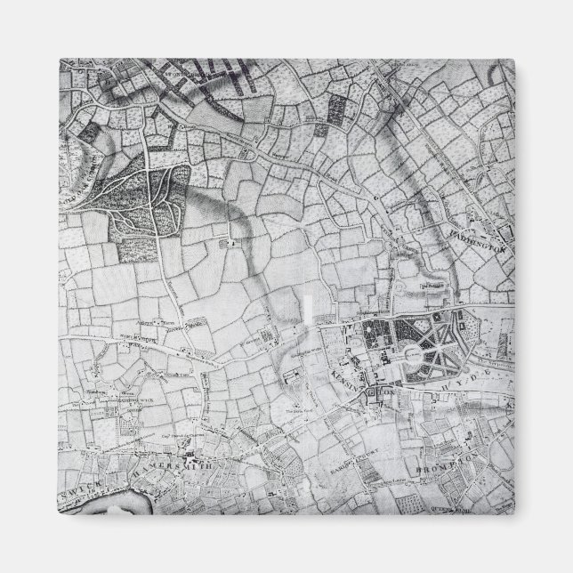 Aimant Section d'une feuille de l'enquête (Devant)