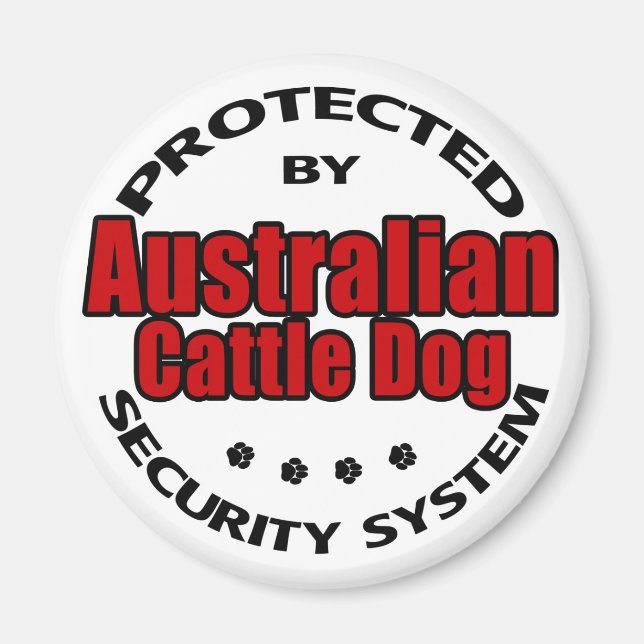 Aimant Sécurité des chiens de combat australiens (Devant)