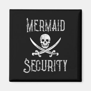 Aimant Sécurité vintage des sirènes de pirates