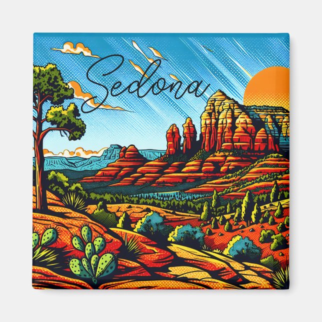 Aimant Sedona, Arizona Red Canyon (Devant)