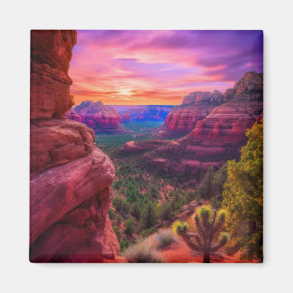 Aimant Sedona Arizona Red Rocks Nature Beau coucher de so