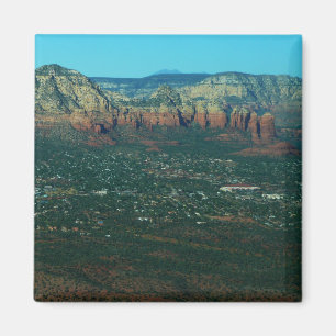 Aimant Sedona et Coffee Pot Rock vus d'en haut