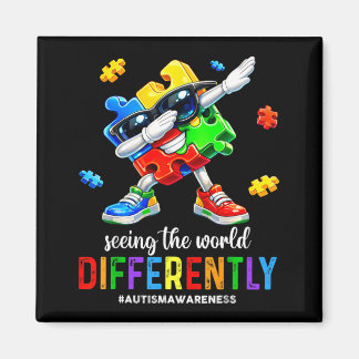 Aimant Seeing The World Differently Autism Awareness