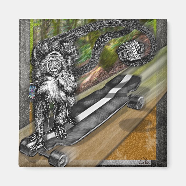 Aimant Selfie de patinage Simian (Devant)