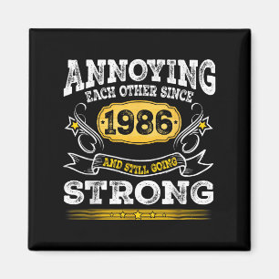 Aimant S'embêter Depuis 1986 Anniversaire Mariage