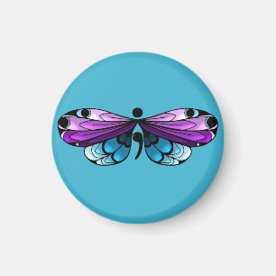 Aimant semi-colon à papillon de sensibilisation au