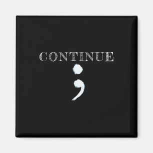 Aimant Semicolon Sensibilisation à la santé mentale Suici