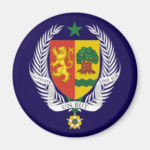 Aimant Sénégal pays blason armoiries symbole emblème drap