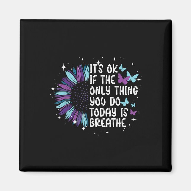 Aimant Sensibilisation À La Prévention Du Suicide Violet  (Devant)