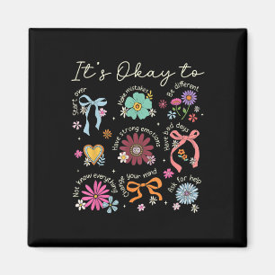 Aimant Sensibilisation à la santé mentale Ruban papillon