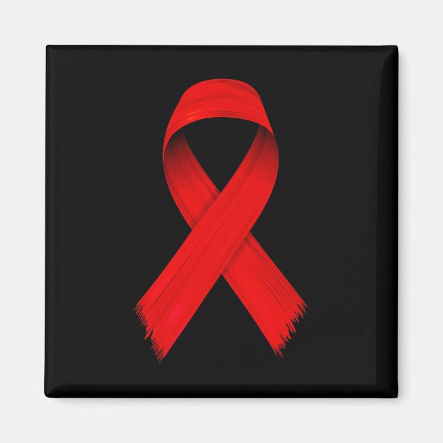 Aimant Sensibilisation au cancer du sang HIVAIDS Semaine  (Devant)