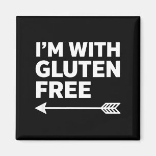 Aimant Sensibilisation au gluten je suis avec gluten