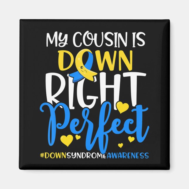 Aimant Sensibilisation au syndrome de Down Mon neveu est  (Devant)