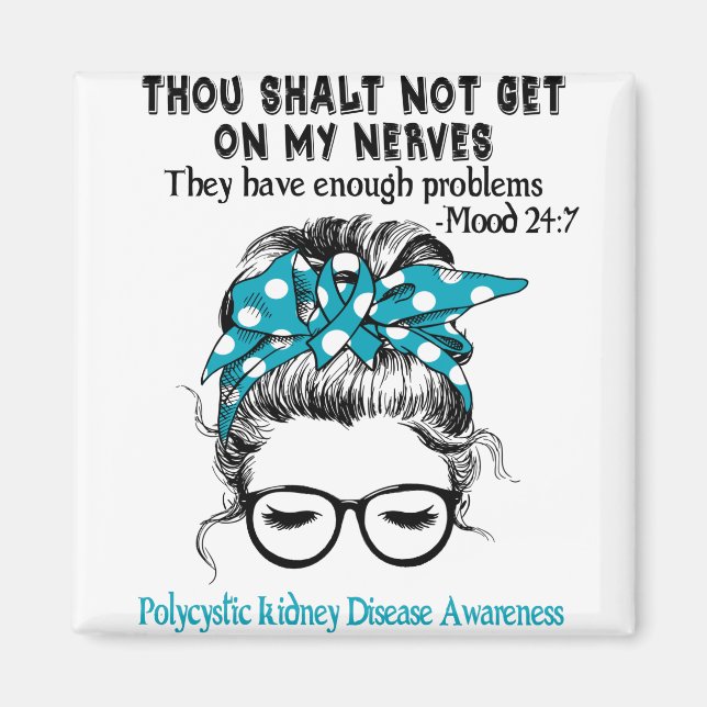 Aimant Sensibilisation aux maladies du rein polykystique  (Devant)