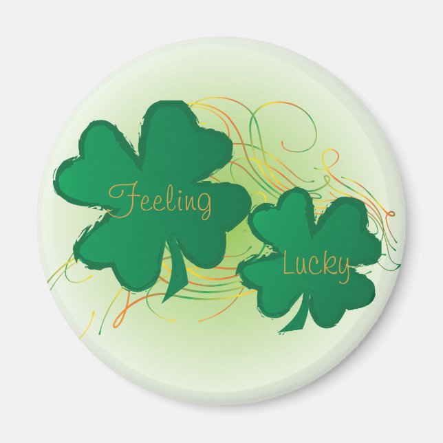 Aimant Sentez-vous vraiment 🍀 Lucky St. Patrick Day Clov (Devant)