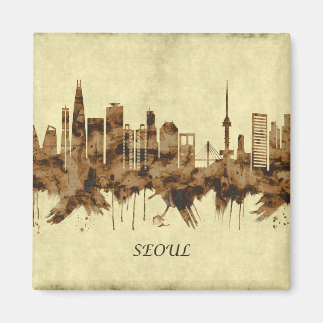 Aimant Séoul Sud-Corée Cityscape (Devant)