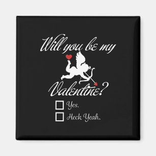 Aimant Seras-Tu Mon Amour de la Saint-Valentin Funny Hear