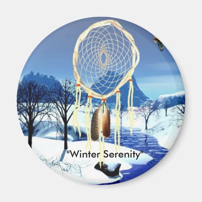 Aimant "Sérénité hivernale" (Devant)