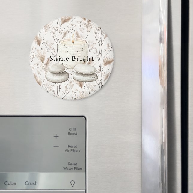 Aimant Serenity Beach Candle Rocks (In situ (réfrigérateur))