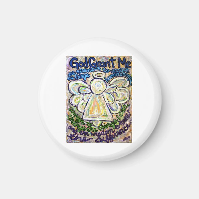 Aimant Serenity Prière Poème Angel personnalisé Frigo aim (Devant)