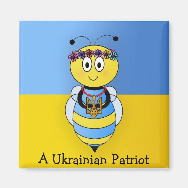 Aimant Série d'abeilles ukrainiennes (Devant)