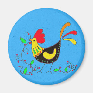 Aimant Série de symboles de Pysanky : Coq