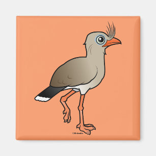 Aimant Seriema à pieds rouges