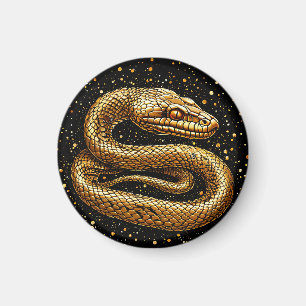 Aimant Serpent doré