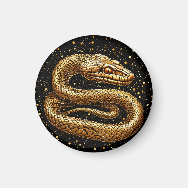 Aimant Serpent doré (Devant)