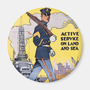 Aimant Service actif en terre et en mer