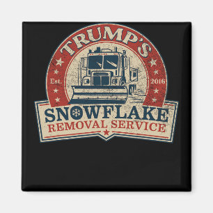 Aimant Service de déneigement de flocon de Trump Drôle Do
