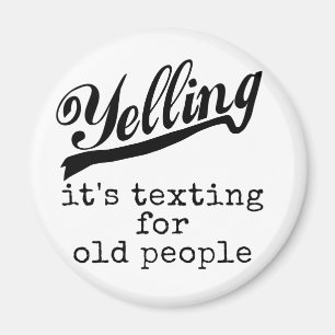Aimant Service de mini-messages pour les personnes âgée