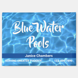 Aimant Service de nettoyage de piscine Aqua Blue