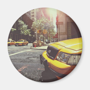 Aimant service de taxi jaune