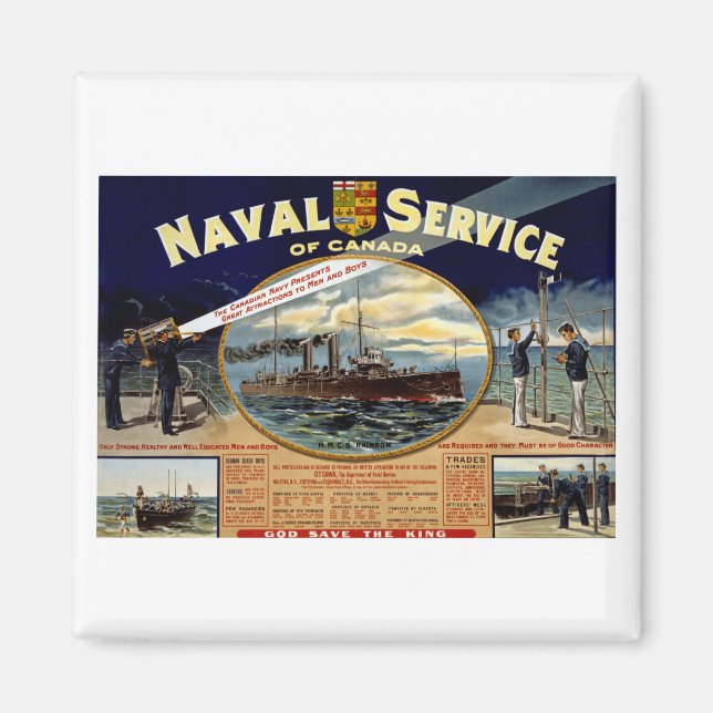 Aimant Service naval du Canada (Devant)