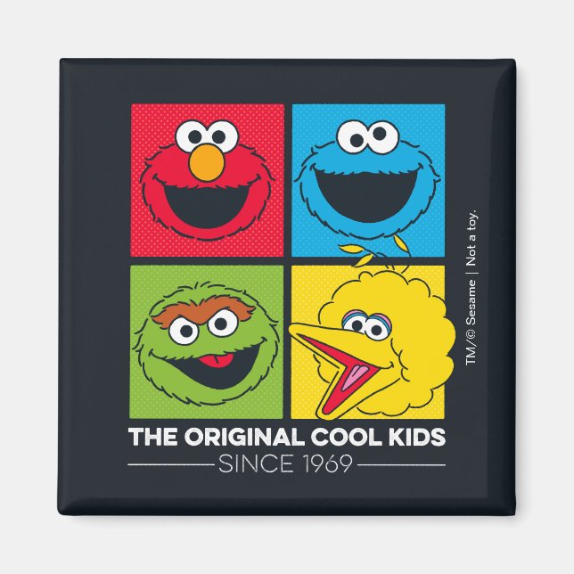 Aimant Sesame Street | Les Enfants Cool Originaux (Devant)