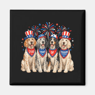 Aimant Setter Anglais Chien 250 Ans Américain 1776 2026