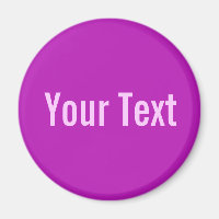 SEULEMENT COULEUR / magenta + votre texte