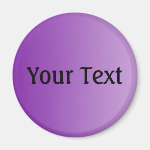 Aimant SEULEMENT dégradé de couleur violet + votre texte