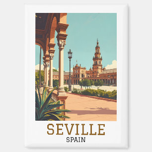 Aimant Séville Rétro Espagne Andalousie Architecture