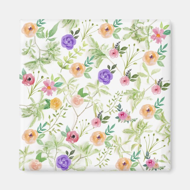 Aimant Shabby Chic Floral (Devant)