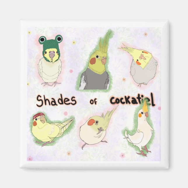 Aimant Shades of Cockatiel (Devant)