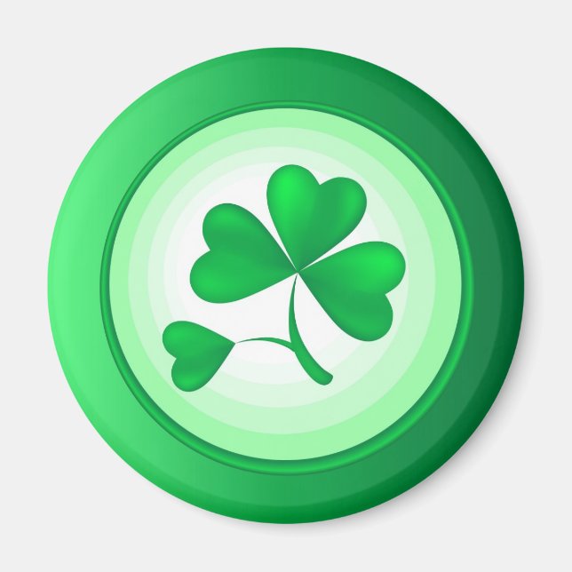 Aimant Shamrock de St. Patrick (Devant)