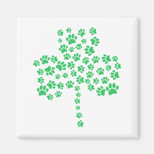 Aimant Shamrock Empreinte de patte de chien