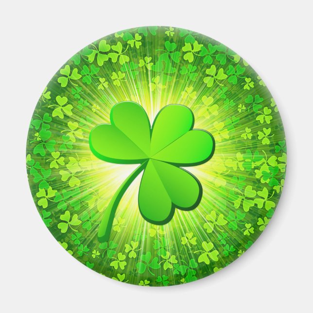 Aimant Shamrock magique (Devant)