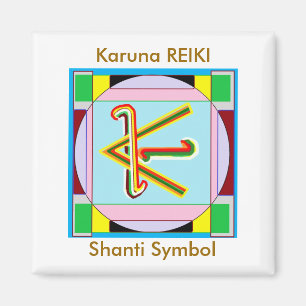 Aimant Shanti i.e. Paix : Symbole de guérison Karuna Reik