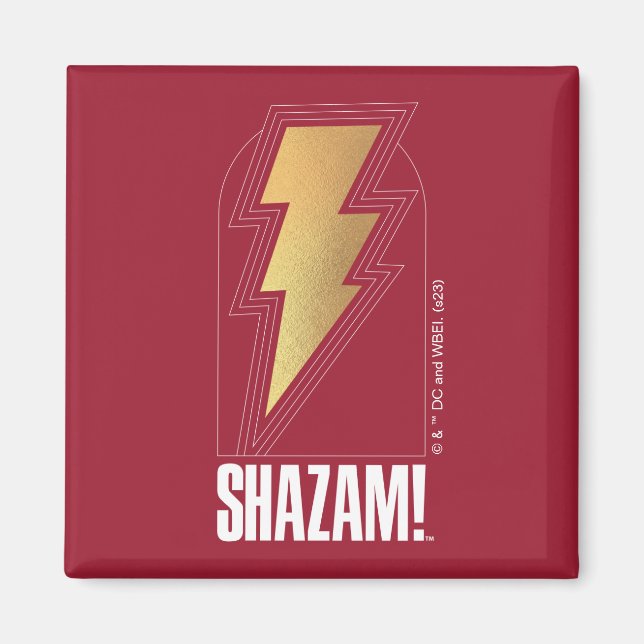 Aimant SHAZAM ! Furie des dieux | Insigne de boulon de fo (Devant)