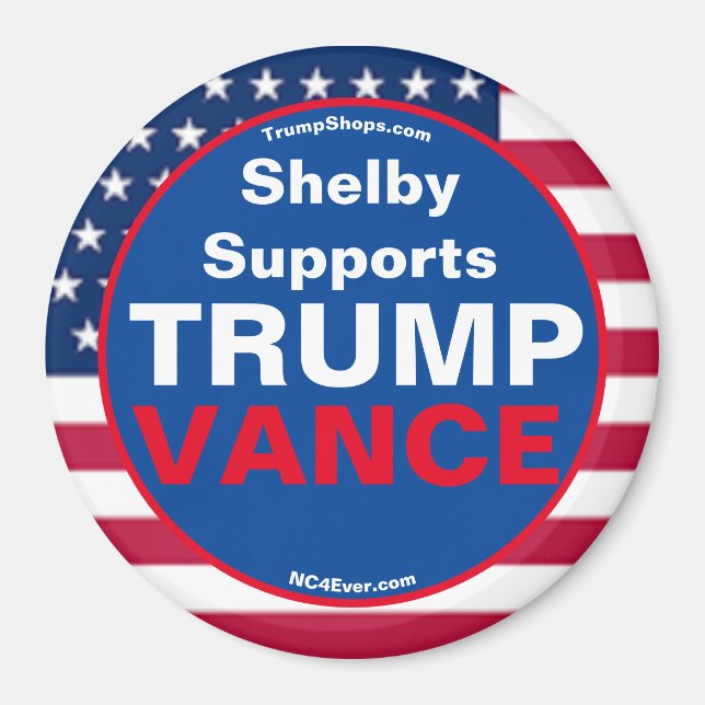 Aimant Shelby Support Réfrigérateur TRUMP VANCE (Devant)