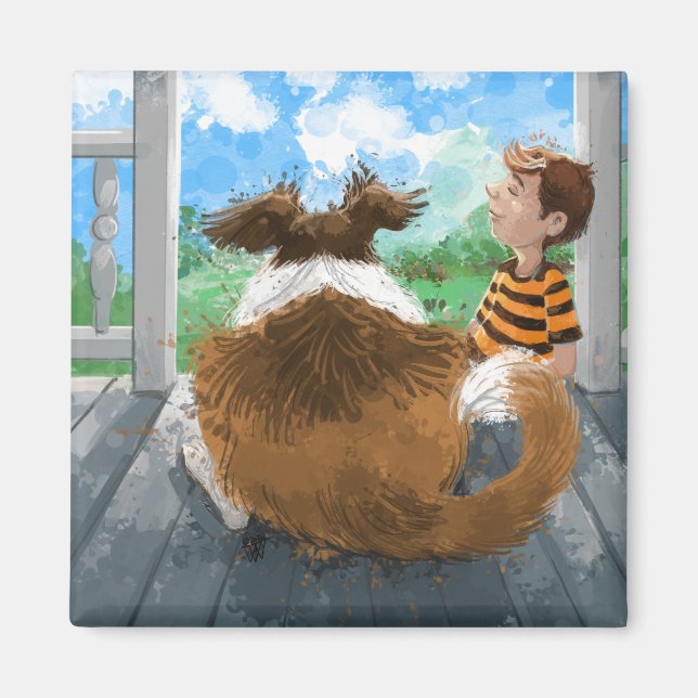 Aimant Sheldon et Davie Relaxing (Devant)